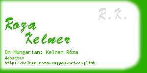 roza kelner business card