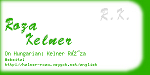 roza kelner business card